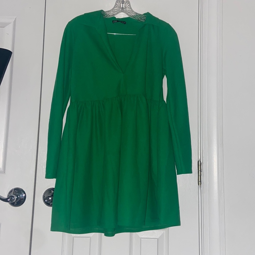 Zara Green Babydoll Dress